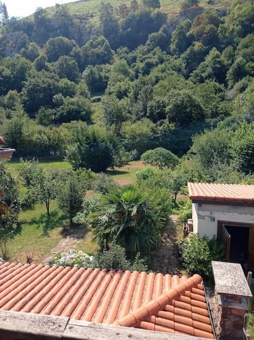 Amplia Y Comoda Casa De Piedra Con Porche Y Jardin San Roque de Ríomiera Esterno foto