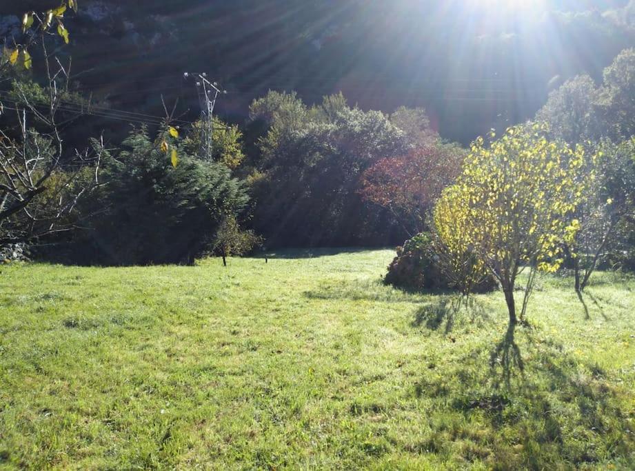 Amplia Y Comoda Casa De Piedra Con Porche Y Jardin San Roque de Ríomiera Esterno foto